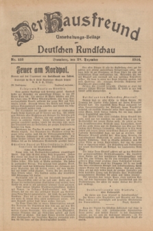 Der Hausfreund : Unterhaltungs-Beilage zur Deutschen Rundschau. 1924, Nr. 133 (28 Dezember)