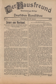 Der Hausfreund : Unterhaltungs-Beilage zur Deutschen Rundschau. 1925, Nr. 6 (13 Januar)
