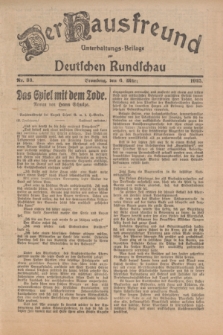 Der Hausfreund : Unterhaltungs-Beilage zur Deutschen Rundschau. 1925, Nr. 33 (6 März)