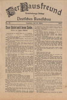 Der Hausfreund : Unterhaltungs-Beilage zur Deutschen Rundschau. 1925, Nr. 35 (10 März)