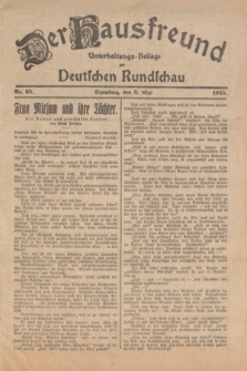 Der Hausfreund : Unterhaltungs-Beilage zur Deutschen Rundschau. 1925, Nr. 65 (3 Mai)