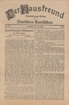 Der Hausfreund : Unterhaltungs-Beilage zur Deutschen Rundschau. 1925, Nr. 89 (13 Juni)