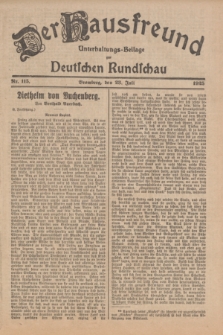 Der Hausfreund : Unterhaltungs-Beilage zur Deutschen Rundschau. 1925, Nr. 115 (23 Juli)