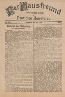 Der Hausfreund : Unterhaltungs-Beilage zur Deutschen Rundschau. 1925, Nr. 120 (30 Juli)
