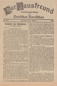 Der Hausfreund : Unterhaltungs-Beilage zur Deutschen Rundschau. 1925, Nr. 127 (8 August)