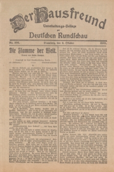 Der Hausfreund : Unterhaltungs-Beilage zur Deutschen Rundschau. 1925, Nr. 166 (3 Oktober)