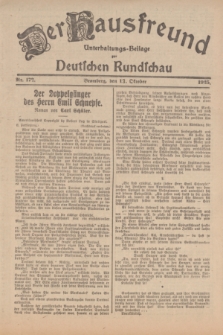 Der Hausfreund : Unterhaltungs-Beilage zur Deutschen Rundschau. 1925, Nr. 173 (13 Oktober)