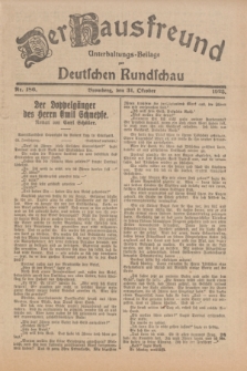 Der Hausfreund : Unterhaltungs-Beilage zur Deutschen Rundschau. 1925, Nr. 186 (31 Oktober)