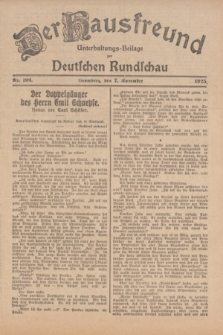 Der Hausfreund : Unterhaltungs-Beilage zur Deutschen Rundschau. 1925, Nr. 192 (7 November)