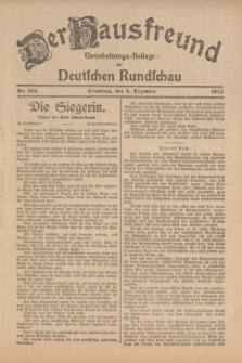 Der Hausfreund : Unterhaltungs-Beilage zur Deutschen Rundschau. 1925, Nr. 214 (5 Dezember)