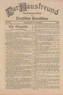 Der Hausfreund : Unterhaltungs-Beilage zur Deutschen Rundschau. 1925, Nr. 219 (12 Dezember)
