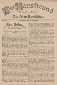 Der Hausfreund : Unterhaltungs-Beilage zur Deutschen Rundschau. 1926, Nr. 247 (23 Dezember)