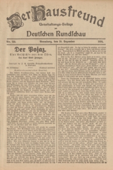 Der Hausfreund : Unterhaltungs-Beilage zur Deutschen Rundschau. 1926, Nr. 250 (29 Dezember)