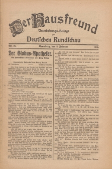 Der Hausfreund : Unterhaltungs-Beilage zur Deutschen Rundschau. 1926, Nr. 28 (9 Februar)