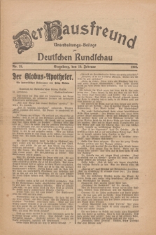 Der Hausfreund : Unterhaltungs-Beilage zur Deutschen Rundschau. 1926, Nr. 29 (10 Februar)