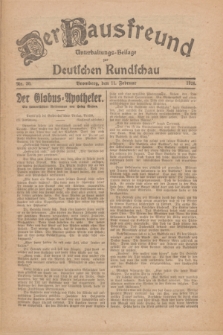Der Hausfreund : Unterhaltungs-Beilage zur Deutschen Rundschau. 1926, Nr. 30 (11 Februar)