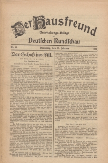 Der Hausfreund : Unterhaltungs-Beilage zur Deutschen Rundschau. 1926, Nr. 38 (23 Februar)