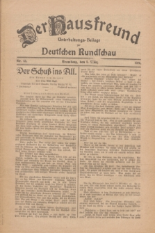 Der Hausfreund : Unterhaltungs-Beilage zur Deutschen Rundschau. 1926, Nr. 43 (2 März)