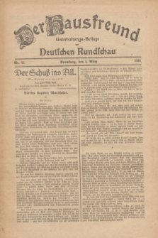 Der Hausfreund : Unterhaltungs-Beilage zur Deutschen Rundschau. 1926, Nr. 45 (4 März)