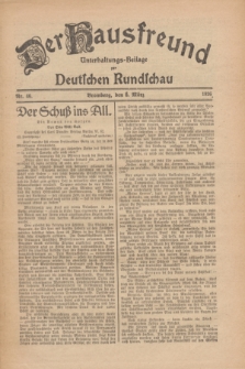 Der Hausfreund : Unterhaltungs-Beilage zur Deutschen Rundschau. 1926, Nr. 46 (6 März)