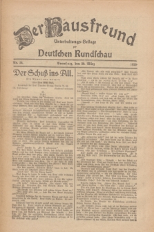 Der Hausfreund : Unterhaltungs-Beilage zur Deutschen Rundschau. 1926, Nr. 54 (20 März)