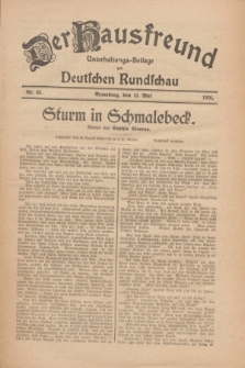 Der Hausfreund : Unterhaltungs-Beilage zur Deutschen Rundschau. 1926, Nr. 88 (13 Mai)