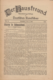 Der Hausfreund : Unterhaltungs-Beilage zur Deutschen Rundschau. 1926, Nr. 92 (21 Mai)