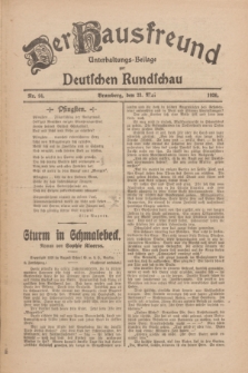 Der Hausfreund : Unterhaltungs-Beilage zur Deutschen Rundschau. 1926, Nr. 94 (23 Mai)