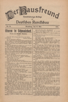 Der Hausfreund : Unterhaltungs-Beilage zur Deutschen Rundschau. 1926, Nr. 95 (26 Mai)