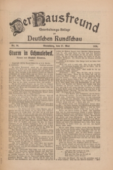 Der Hausfreund : Unterhaltungs-Beilage zur Deutschen Rundschau. 1926, Nr. 96 (27 Mai)