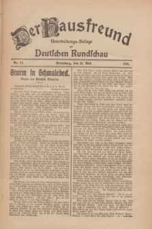 Der Hausfreund : Unterhaltungs-Beilage zur Deutschen Rundschau. 1926, Nr. 97 (28 Mai)