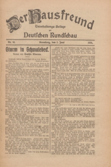 Der Hausfreund : Unterhaltungs-Beilage zur Deutschen Rundschau. 1926, Nr. 99 (2 Juni)