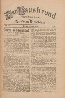 Der Hausfreund : Unterhaltungs-Beilage zur Deutschen Rundschau. 1926, Nr. 101 (5 Juni)