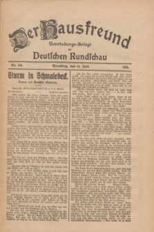 Der Hausfreund : Unterhaltungs-Beilage zur Deutschen Rundschau. 1926, Nr. 108 (16 Juni)
