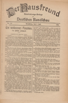 Der Hausfreund : Unterhaltungs-Beilage zur Deutschen Rundschau. 1926, Nr. 119 (2 Juli)