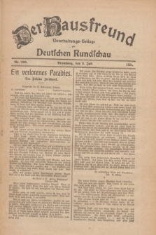 Der Hausfreund : Unterhaltungs-Beilage zur Deutschen Rundschau. 1926, Nr. 120 (3 Juli)