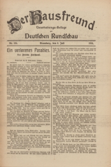 Der Hausfreund : Unterhaltungs-Beilage zur Deutschen Rundschau. 1926, Nr. 124 (8 Juli)