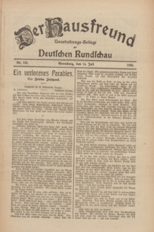 Der Hausfreund : Unterhaltungs-Beilage zur Deutschen Rundschau. 1926, Nr. 128 (14 Juli)
