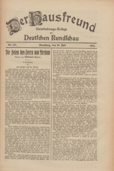 Der Hausfreund : Unterhaltungs-Beilage zur Deutschen Rundschau. 1926, Nr. 133 (22 Juli)