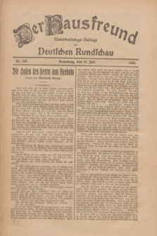 Der Hausfreund : Unterhaltungs-Beilage zur Deutschen Rundschau. 1926, Nr. 134 (23 Juli)