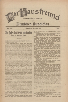 Der Hausfreund : Unterhaltungs-Beilage zur Deutschen Rundschau. 1926, Nr. 138 (28 Juli)