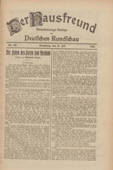 Der Hausfreund : Unterhaltungs-Beilage zur Deutschen Rundschau. 1926, Nr. 140 (30 Juli)