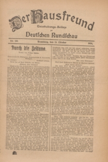 Der Hausfreund : Unterhaltungs-Beilage zur Deutschen Rundschau. 1926, Nr. 200 (19 Oktober)