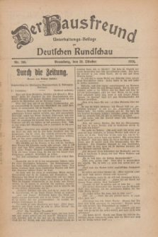 Der Hausfreund : Unterhaltungs-Beilage zur Deutschen Rundschau. 1926, Nr. 209 (29 Oktober)