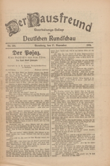 Der Hausfreund : Unterhaltungs-Beilage zur Deutschen Rundschau. 1926, Nr. 230 (27 November)