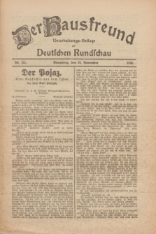 Der Hausfreund : Unterhaltungs-Beilage zur Deutschen Rundschau. 1926, Nr. 232 (30 November)