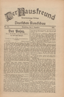 Der Hausfreund : Unterhaltungs-Beilage zur Deutschen Rundschau. 1926, Nr. 234 (3 Dezember)