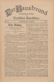 Der Hausfreund : Unterhaltungs-Beilage zur Deutschen Rundschau. 1926, Nr. 238 (8 Dezember)