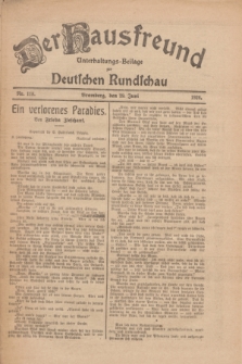 Der Hausfreund : Unterhaltungs-Beilage zur Deutschen Rundschau. 1926, Nr. 118 A (29 Juni)