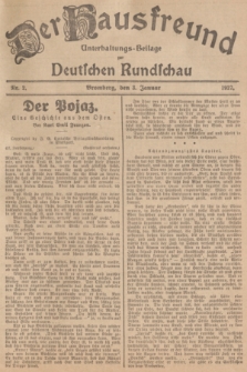 Der Hausfreund : Unterhaltungs-Beilage zur Deutschen Rundschau. 1927, Nr. 2 (3 Januar)